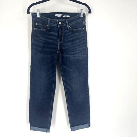 Levi's Denzen Women's Modern Slim Cuffed Jeans Blue Denim Medium Wash Size 27 - Picture 1 of 12